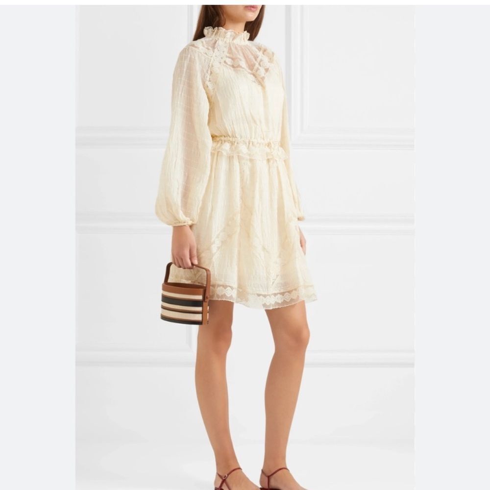 NWOT zimmermann sabotage lace trim dress